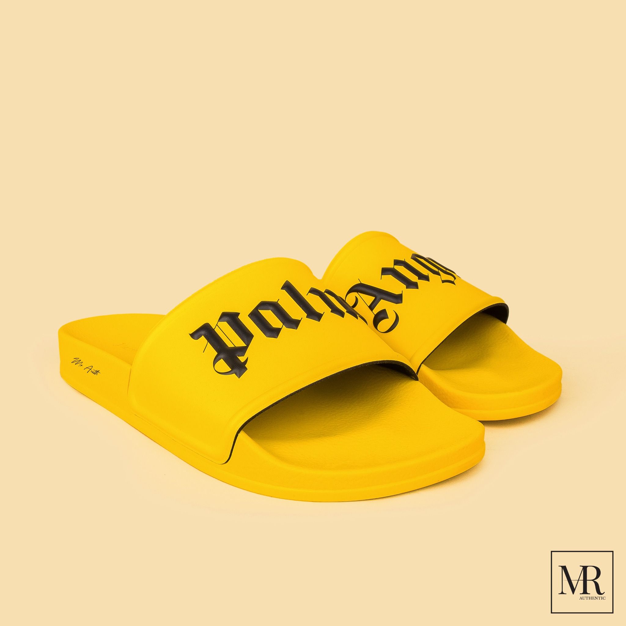 Dép Palm Angels Rubber Logo Slides.