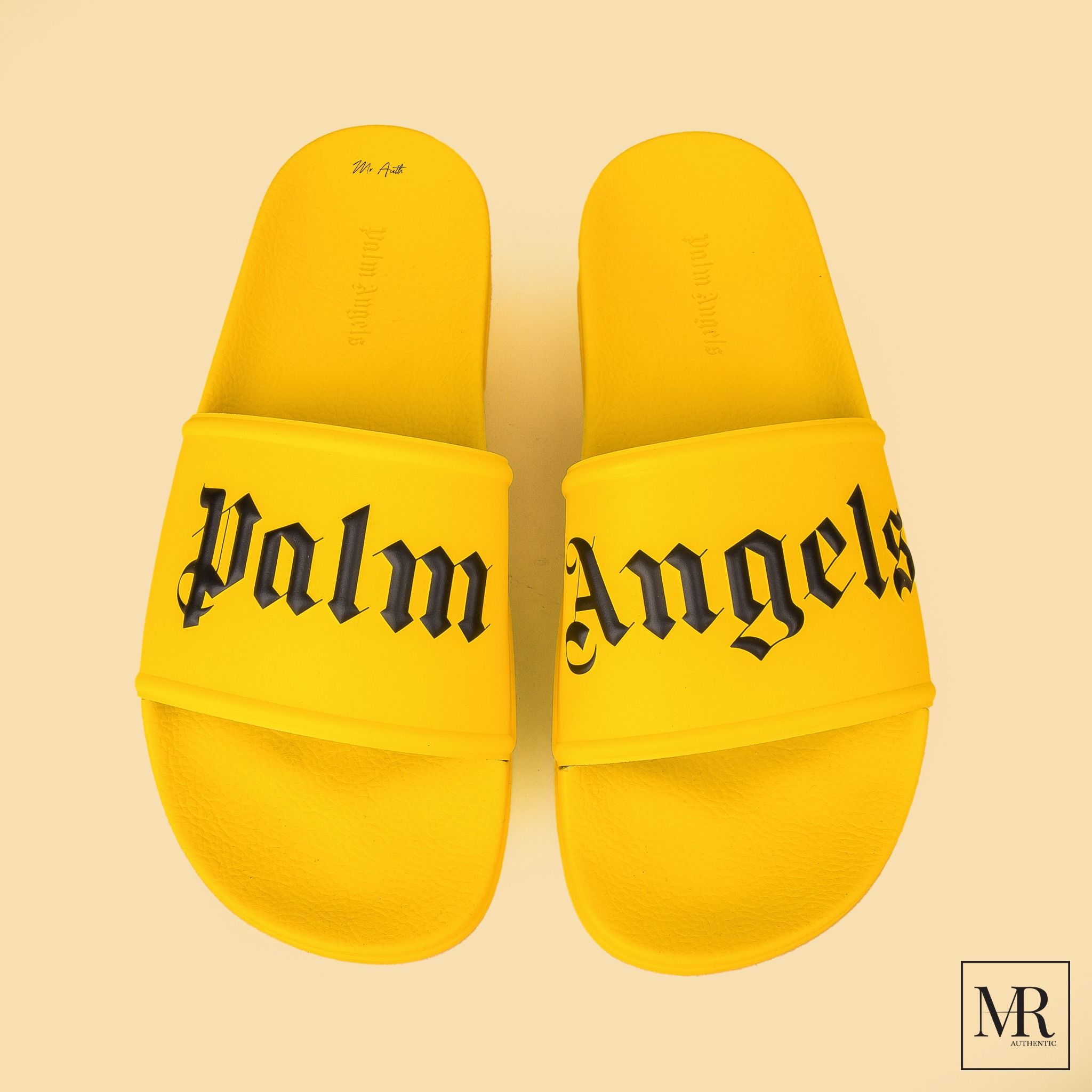 Dép Palm Angels Rubber Logo Slides.