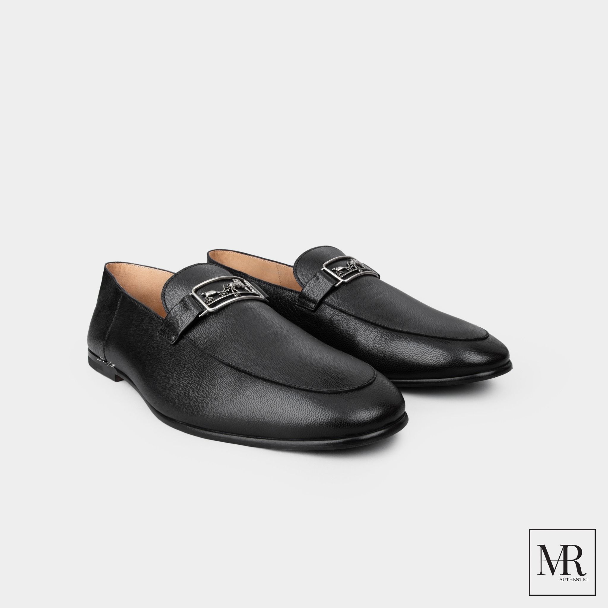 Giày Hermes Caflskin Leather Loafer.