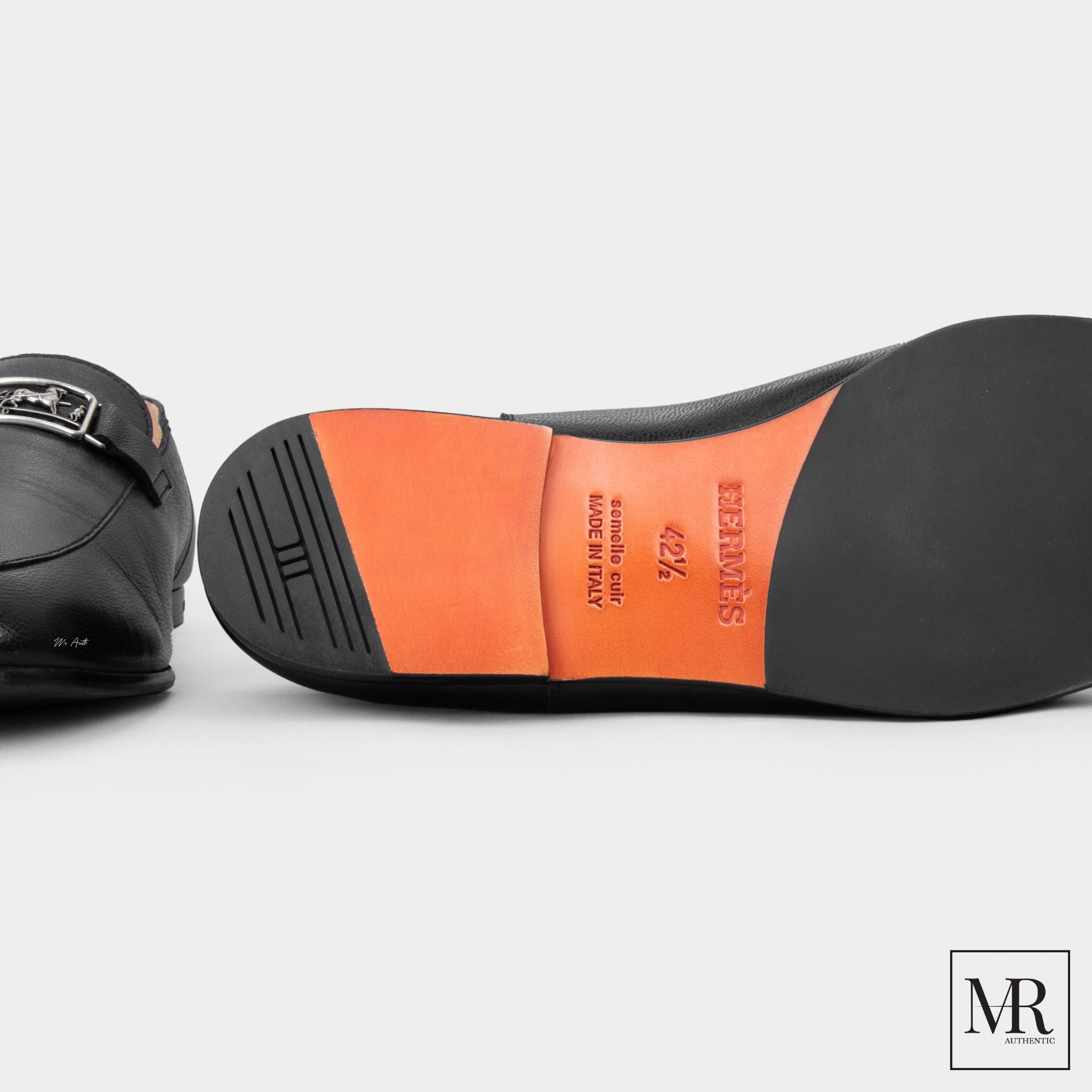 Giày Hermes Caflskin Leather Loafer.
