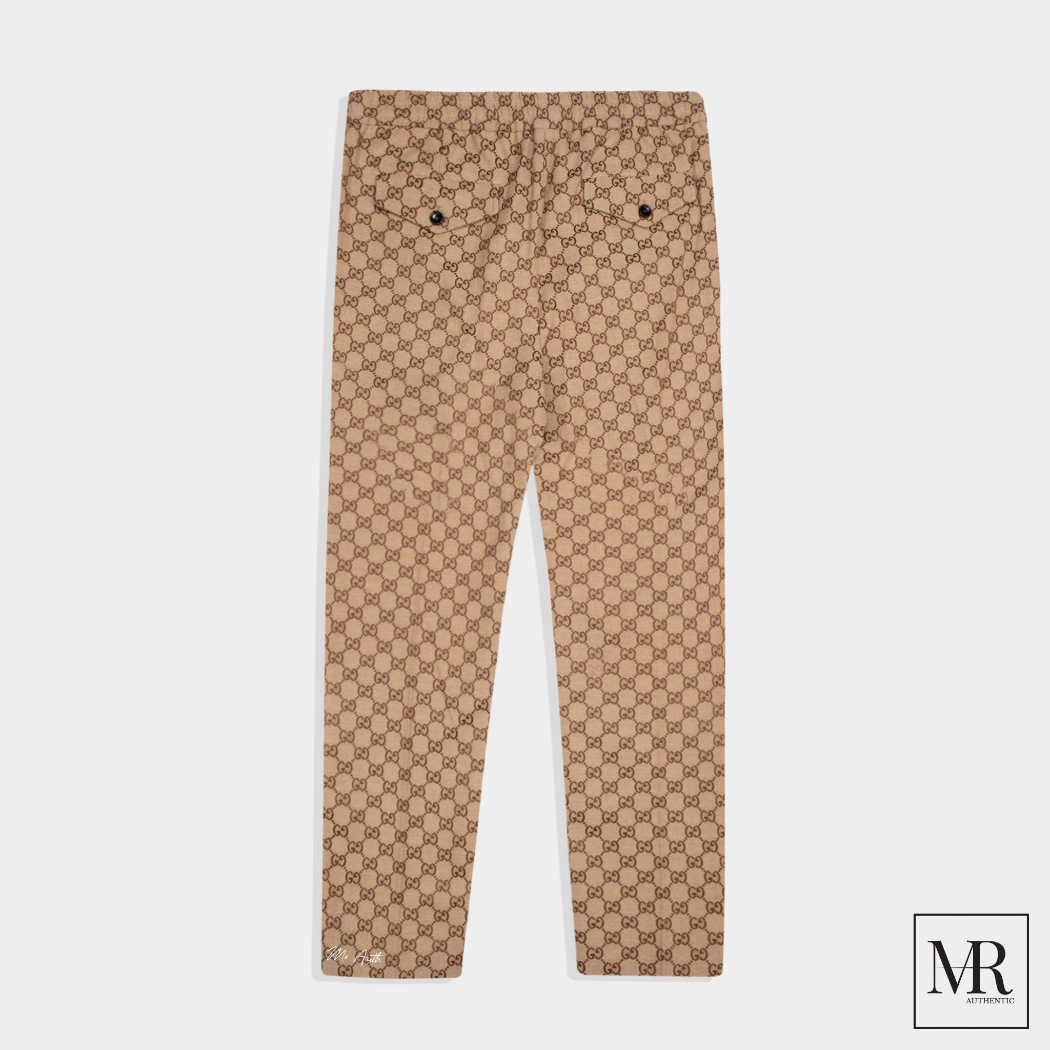 Quần Gucci GG Canvas Track Bottoms.