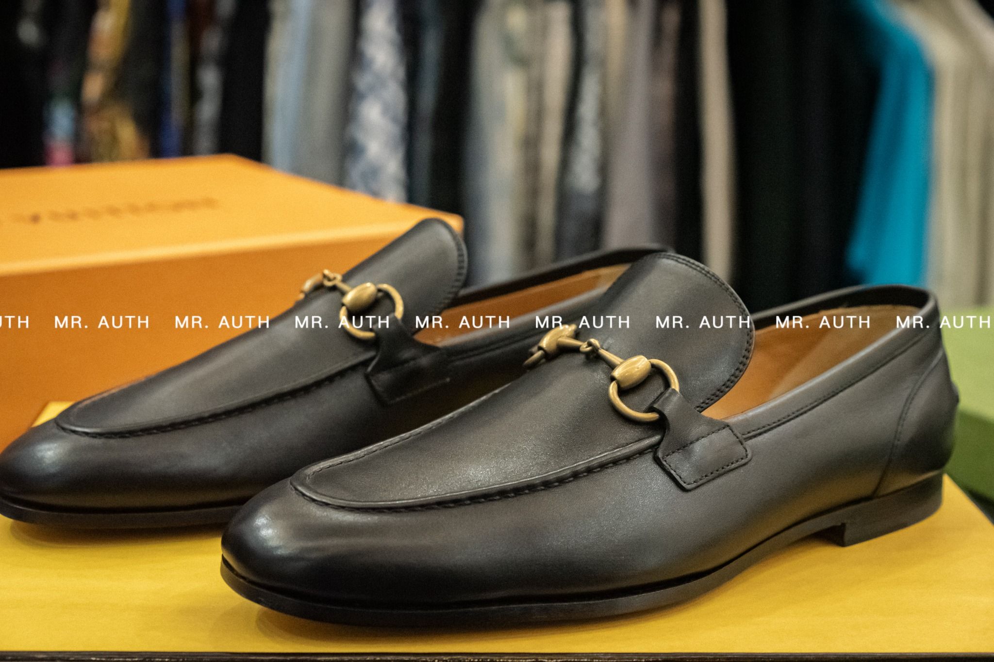 Gucci Horsebit Black Leather Loafers