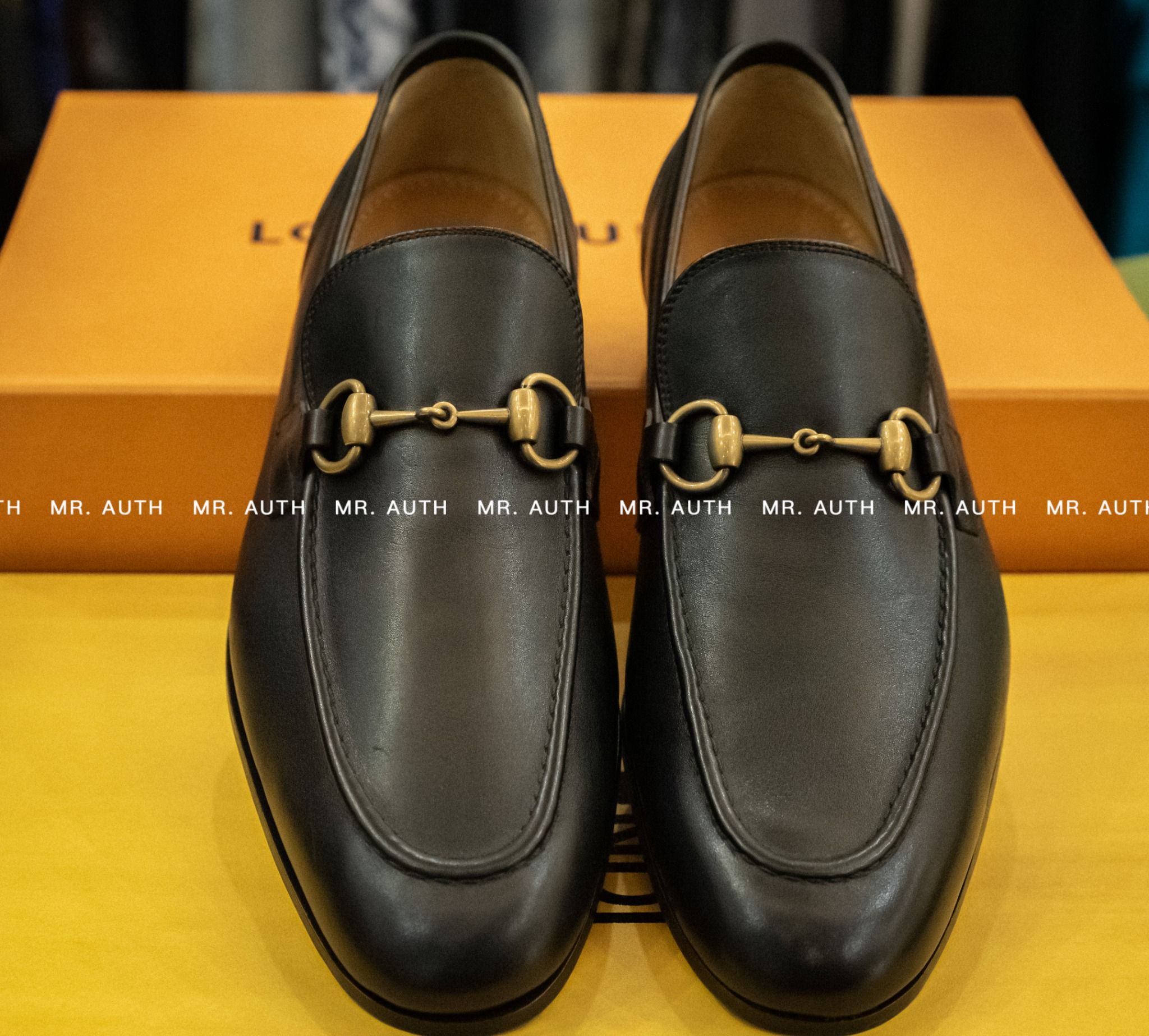 Gucci Horsebit Black Leather Loafers