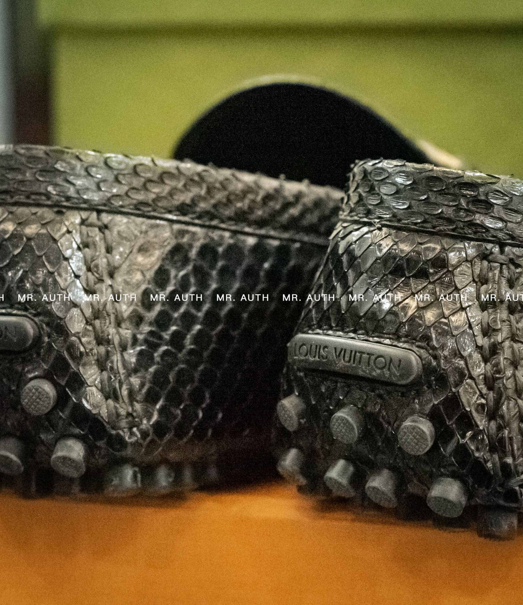 Louis Vuitton Hockenheim Python Leather Mocassin