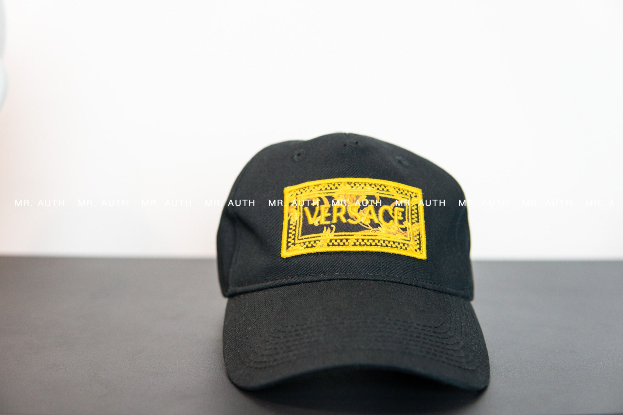 Versace With Embroidered Logo Cap