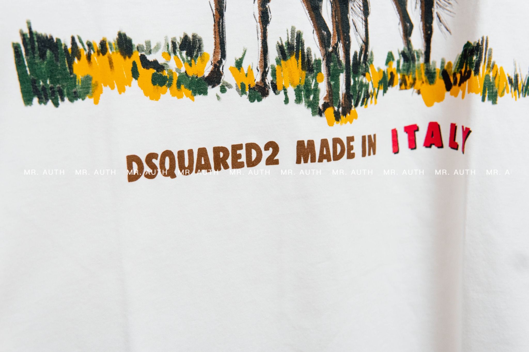 Áo Dsquared2 Printed Cotton Jersey T-Shirt.