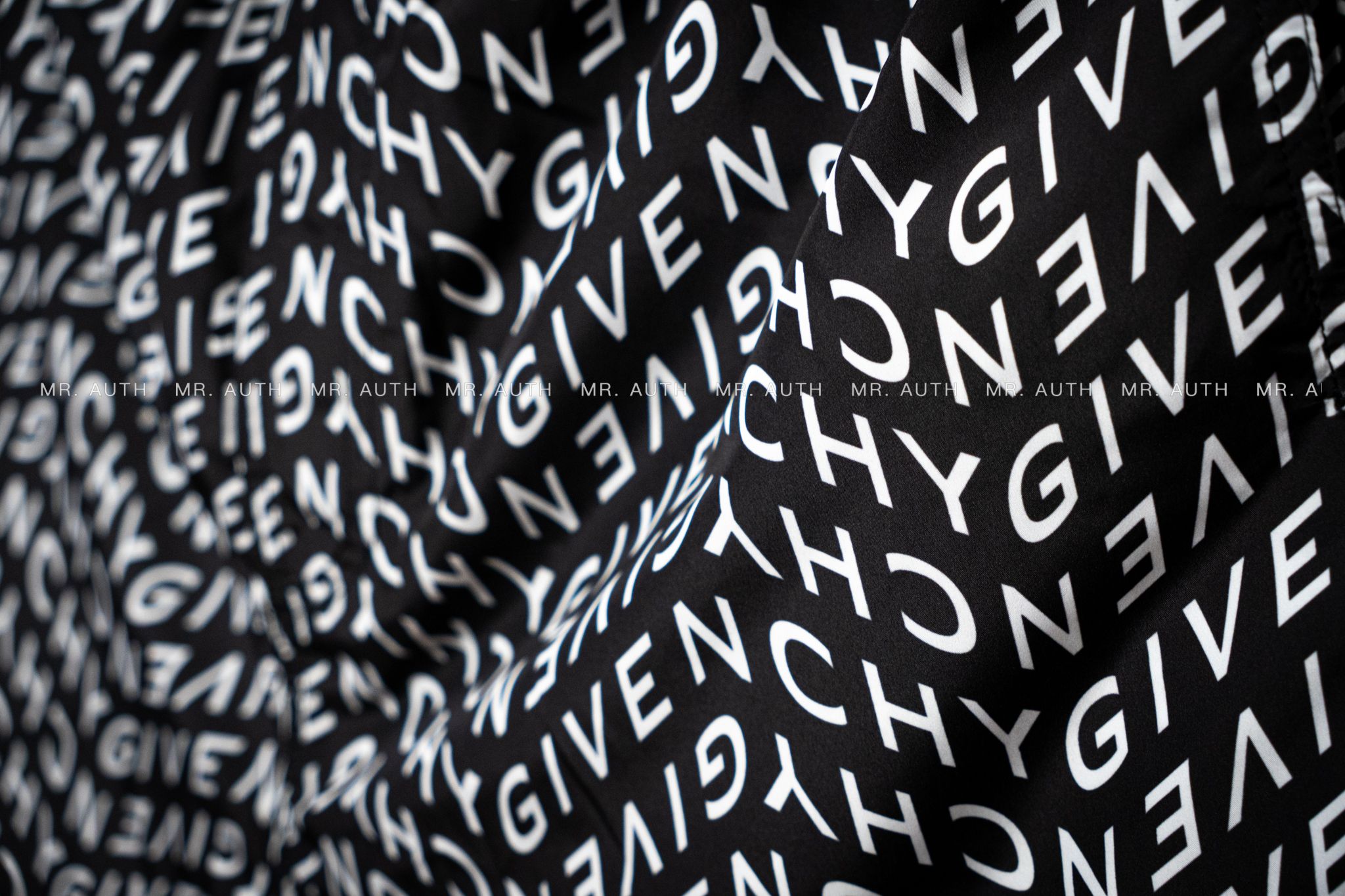 Quần Givenchy All Over Logo Swimshorts.