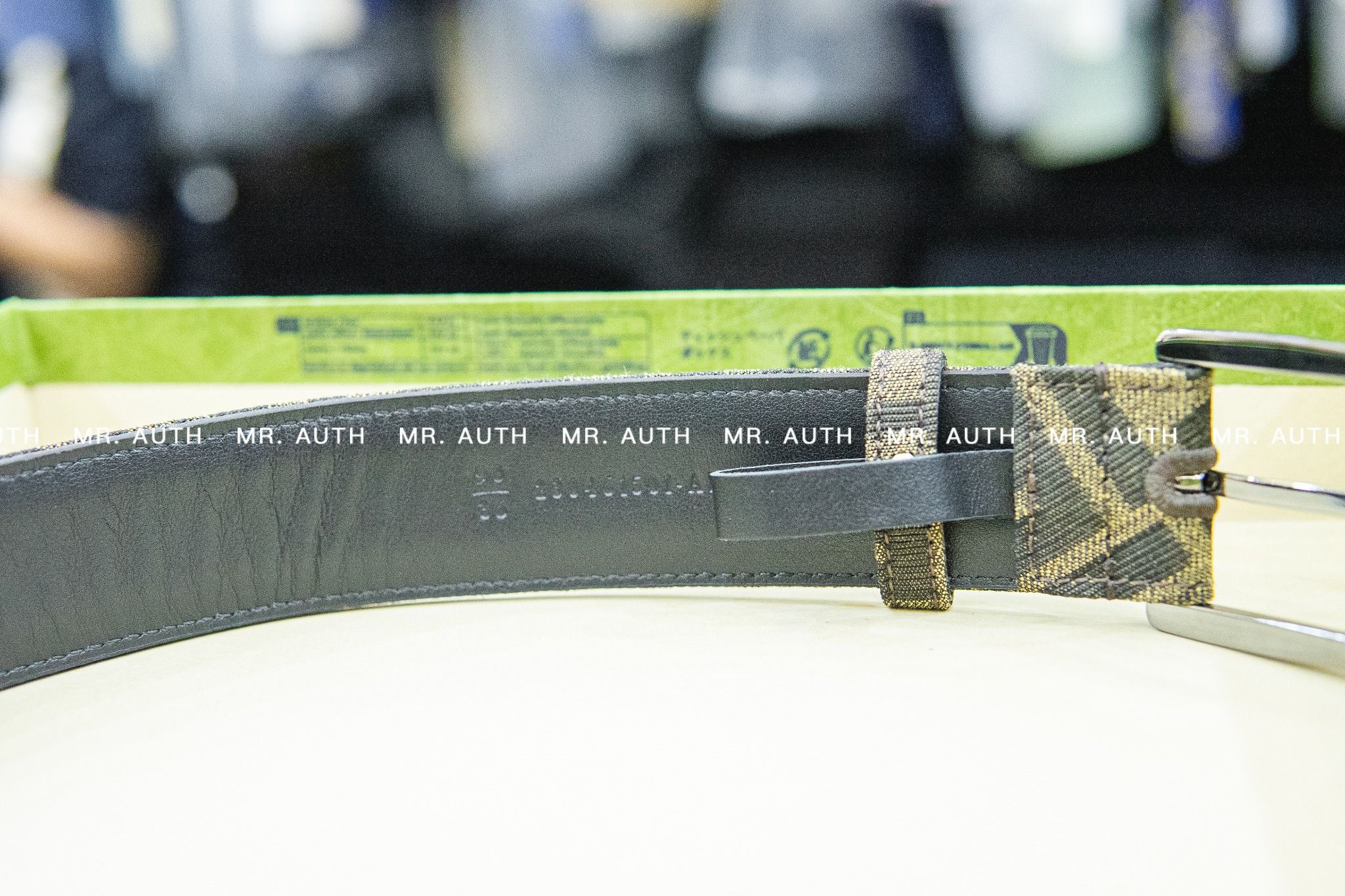 Fendi Brown FF fabric belt