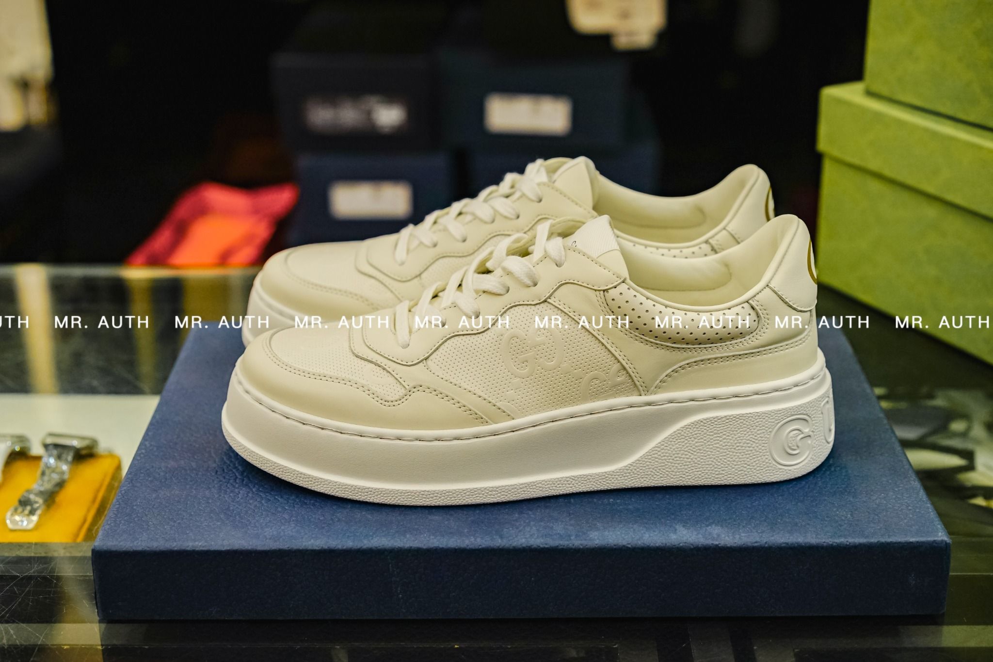 Gucci GG Embossed Trainer.