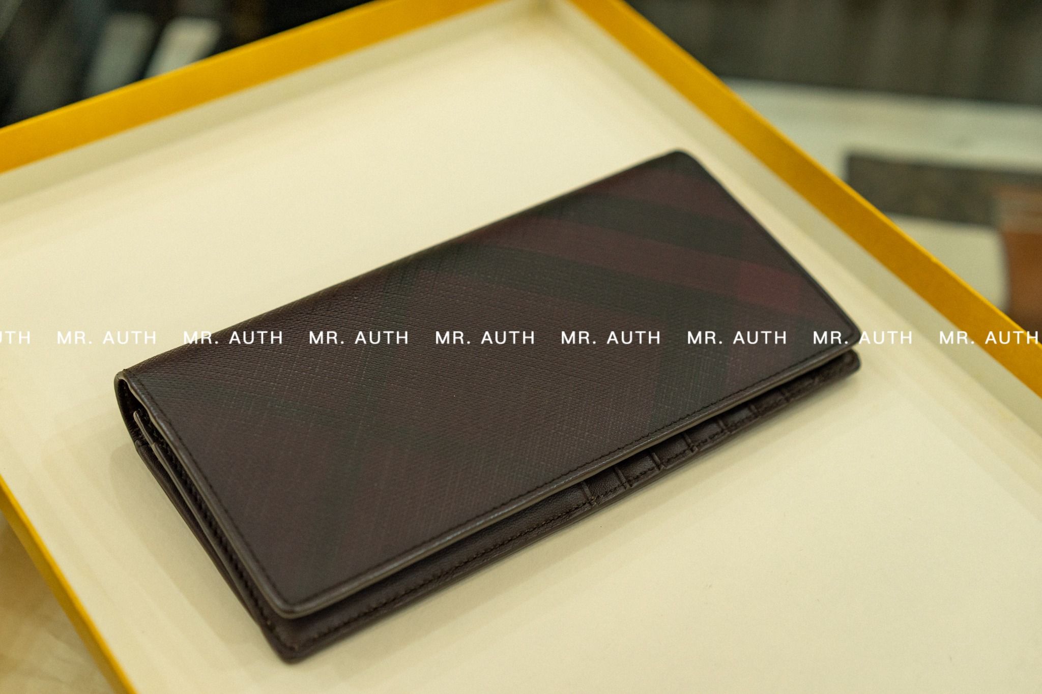 Burberry Checked Long Wallet