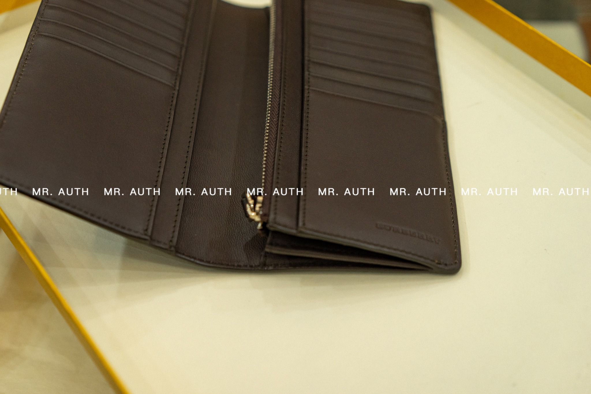 Burberry Checked Long Wallet