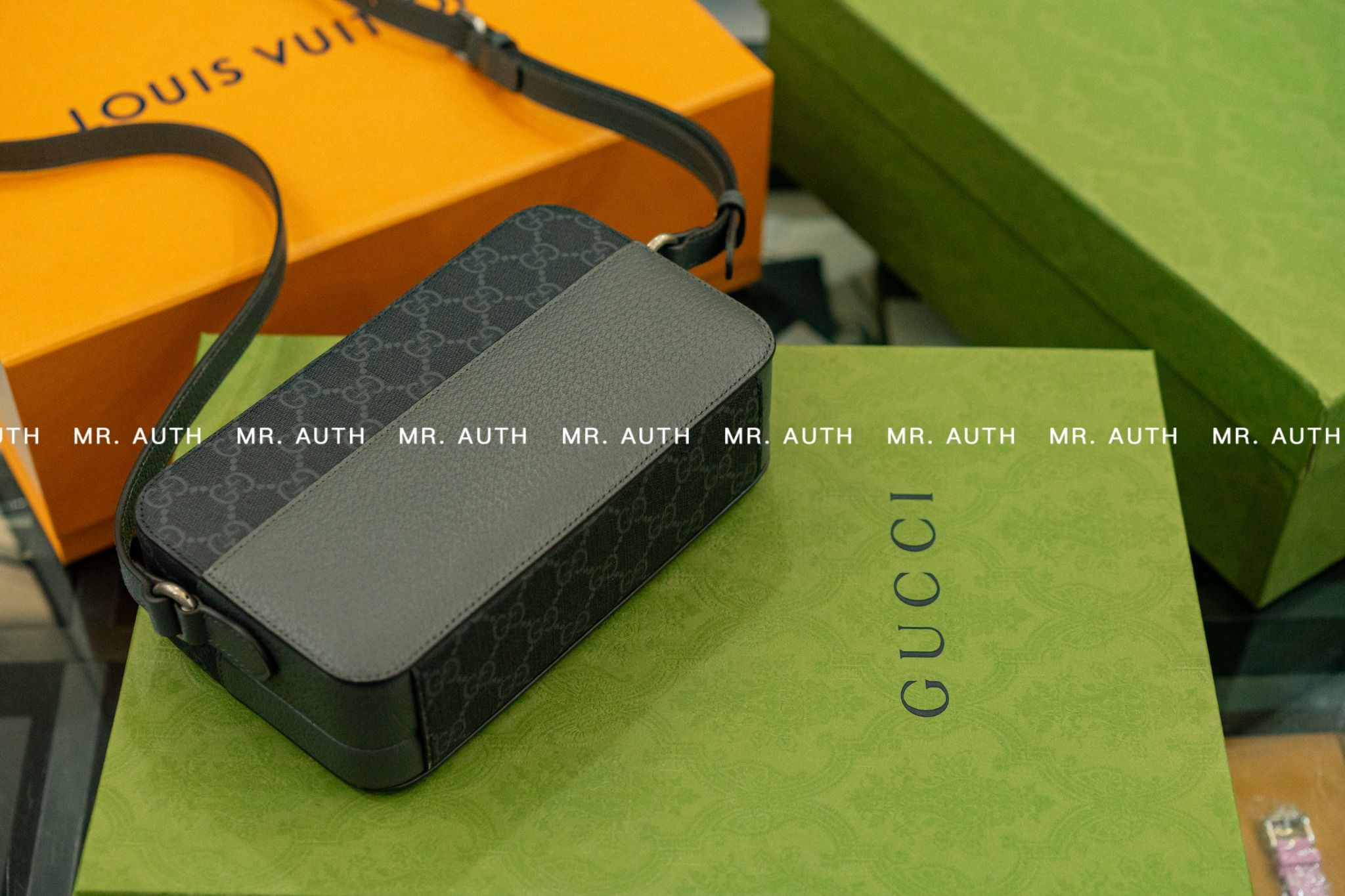 Gucci Small GG crossbody bag with tag