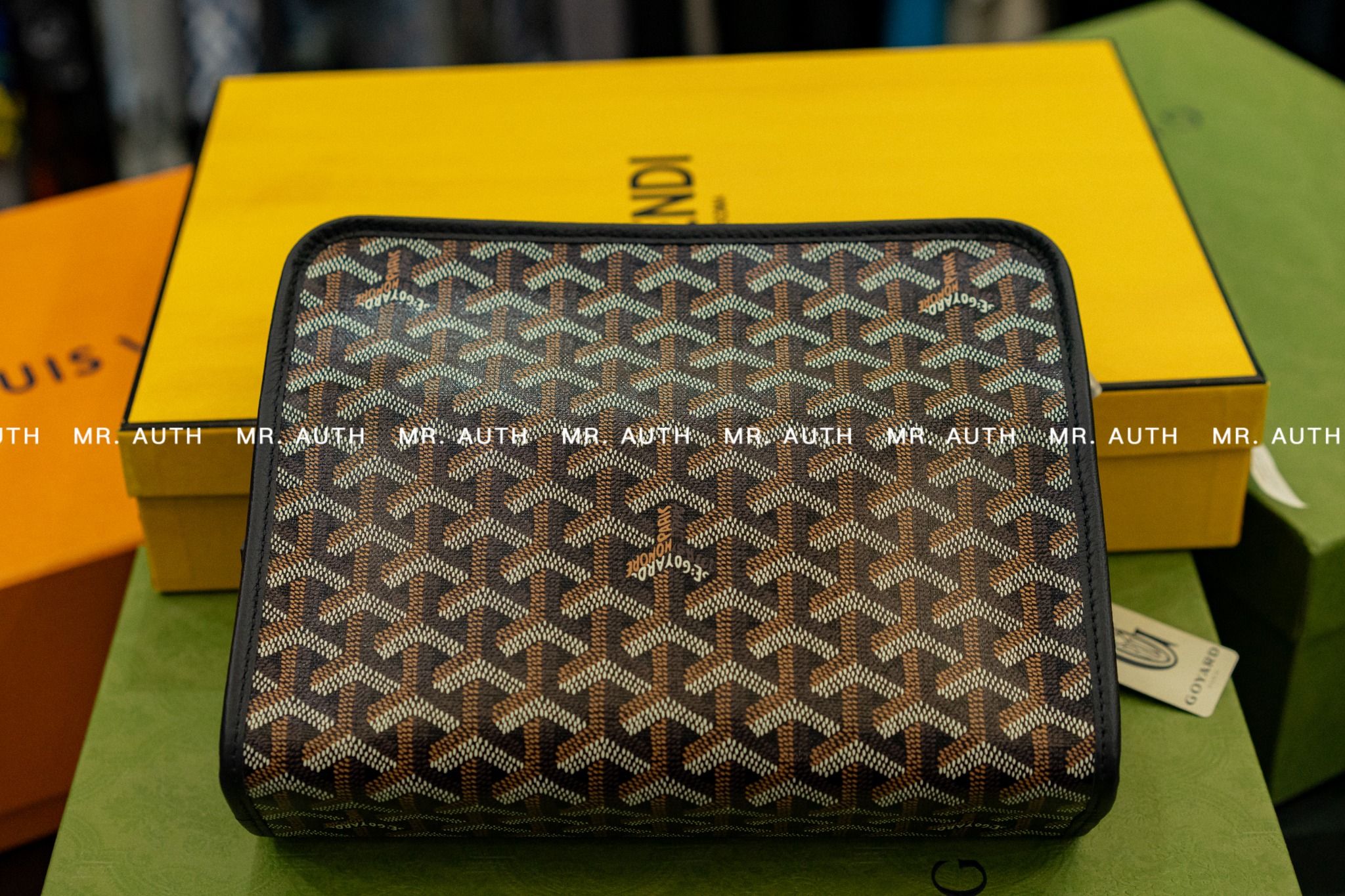 Goyard Leather Pouch