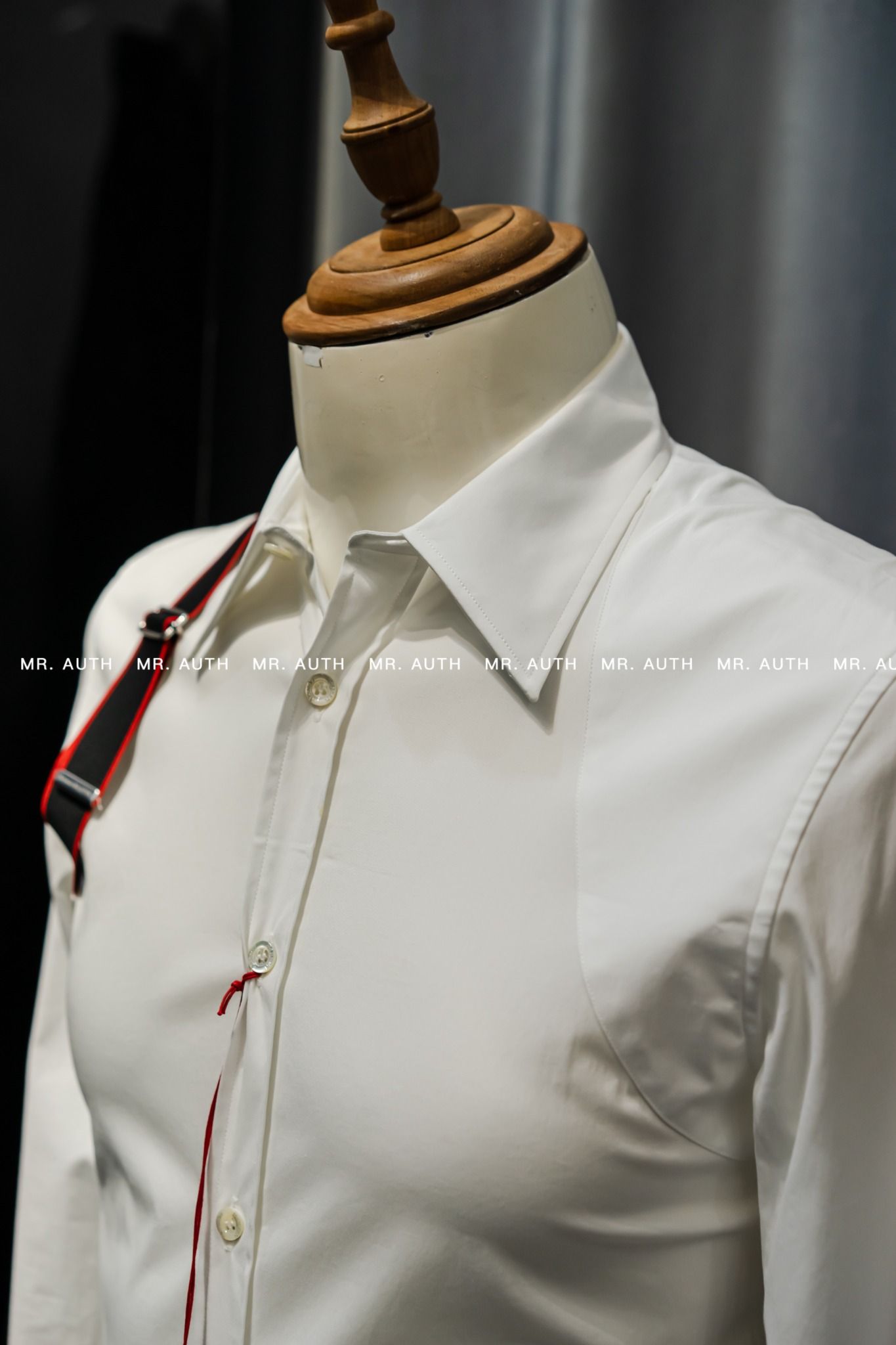 Alexander McQueen Single Brace Detail Shirt.