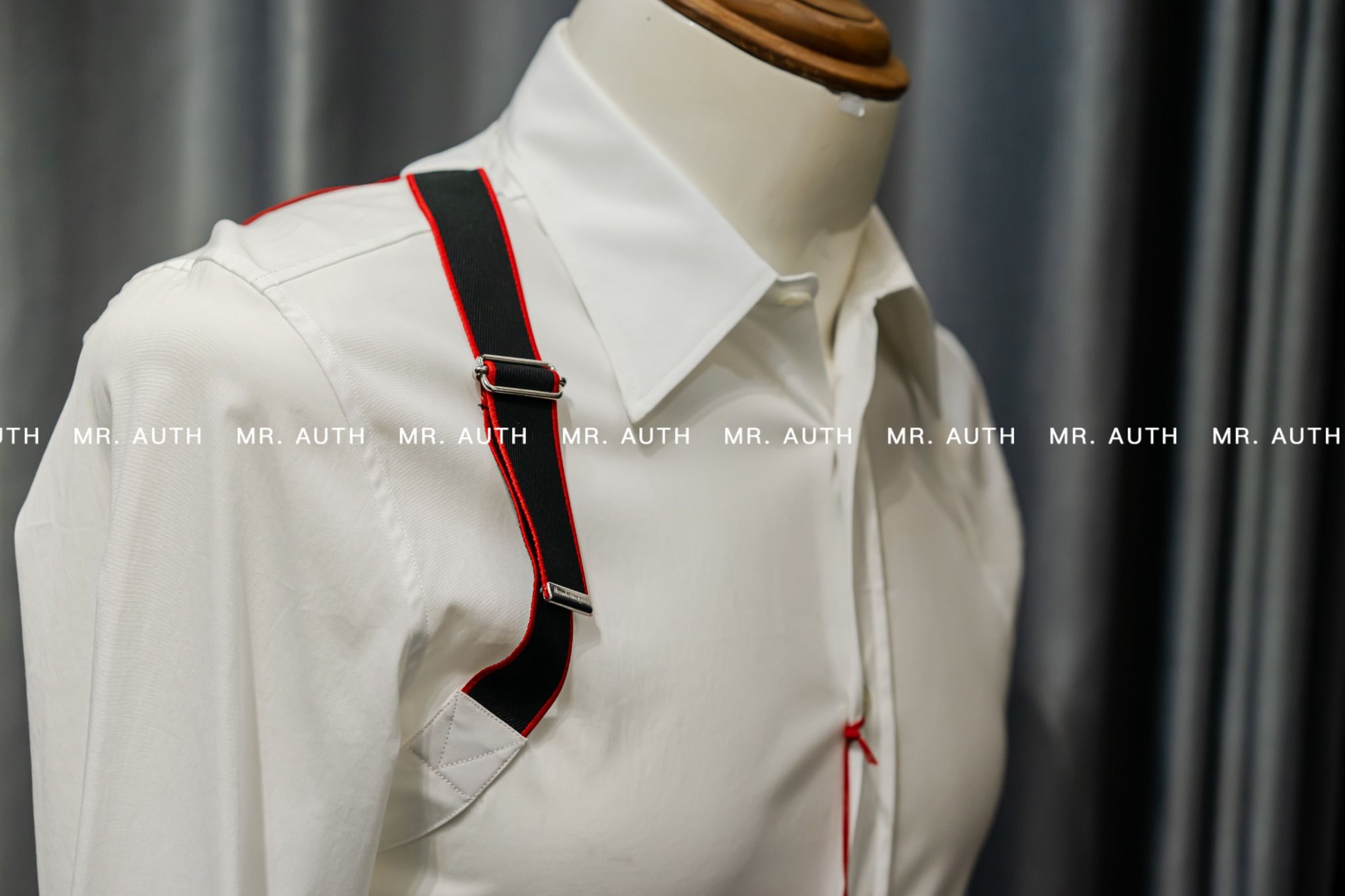 Alexander McQueen Single Brace Detail Shirt.