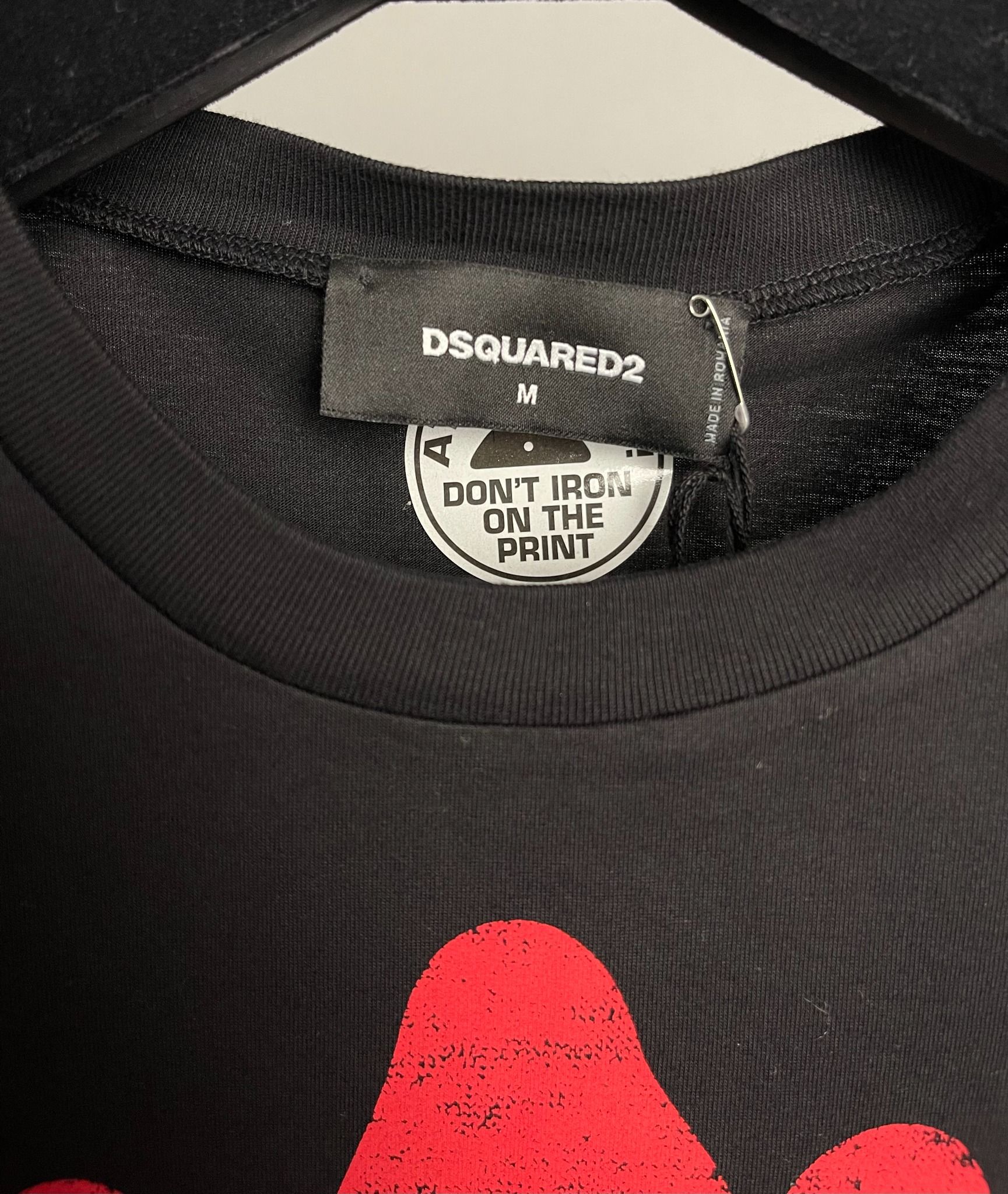 Áo Dsquared2 Logo Print Cotton Jersey T-Shirt.