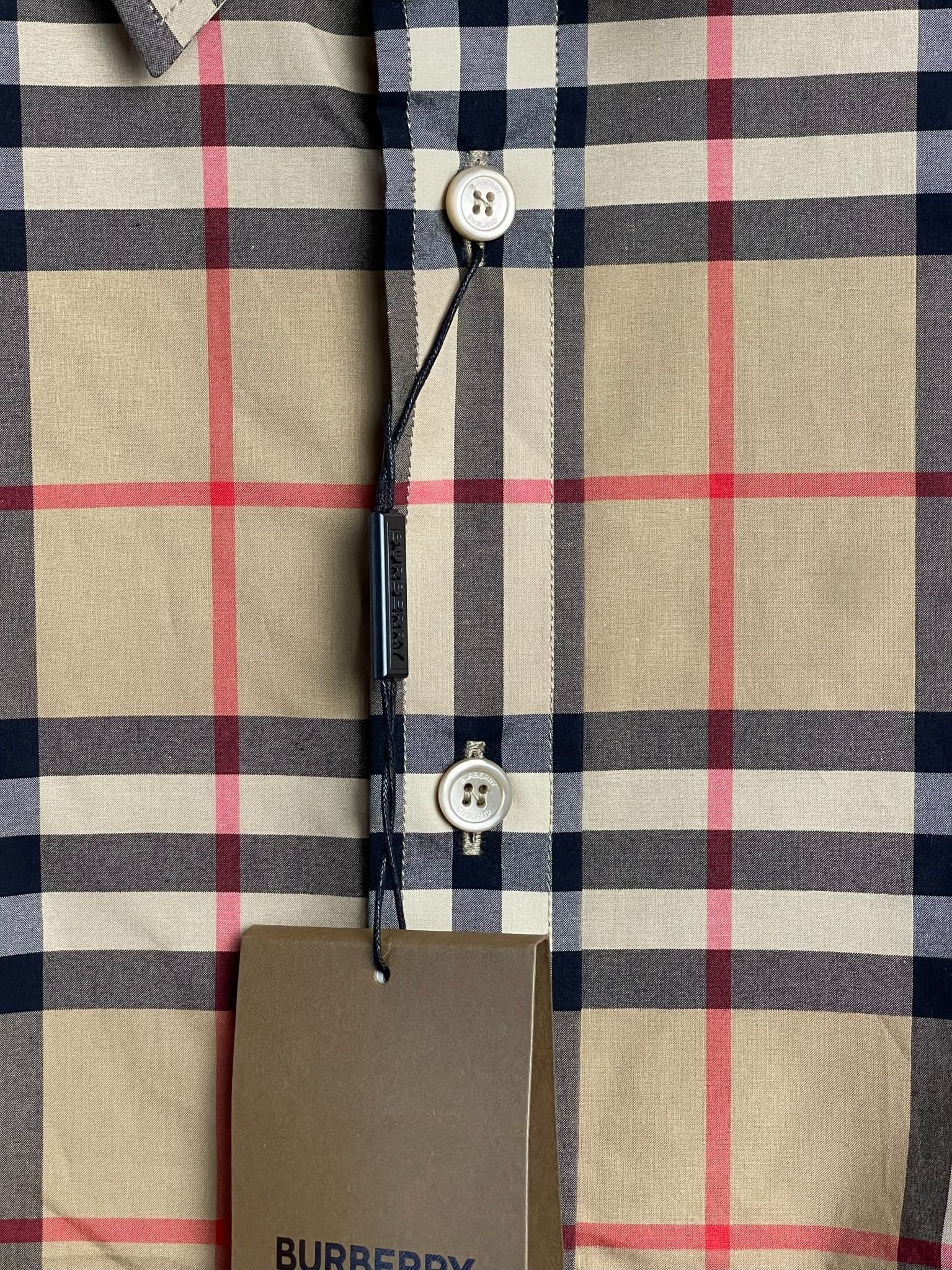 Burberry Caxton Vintage Check Cotton Poplin Shirt.