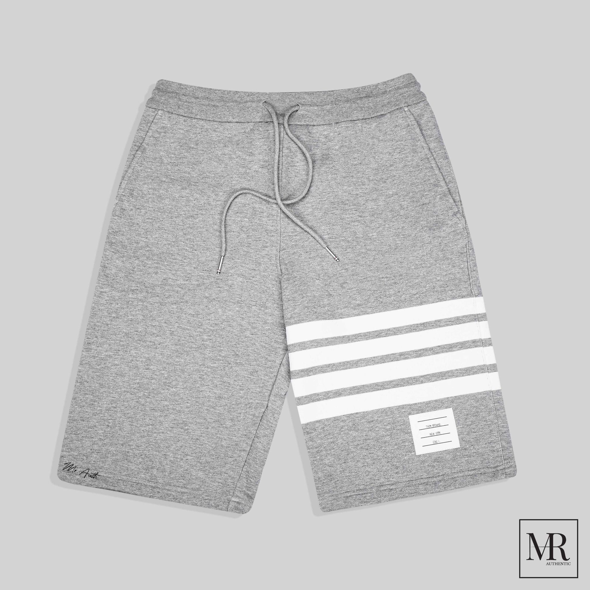 Quần Thom Browne Medium Plain Weave Suiting 4-Bar Shorts.