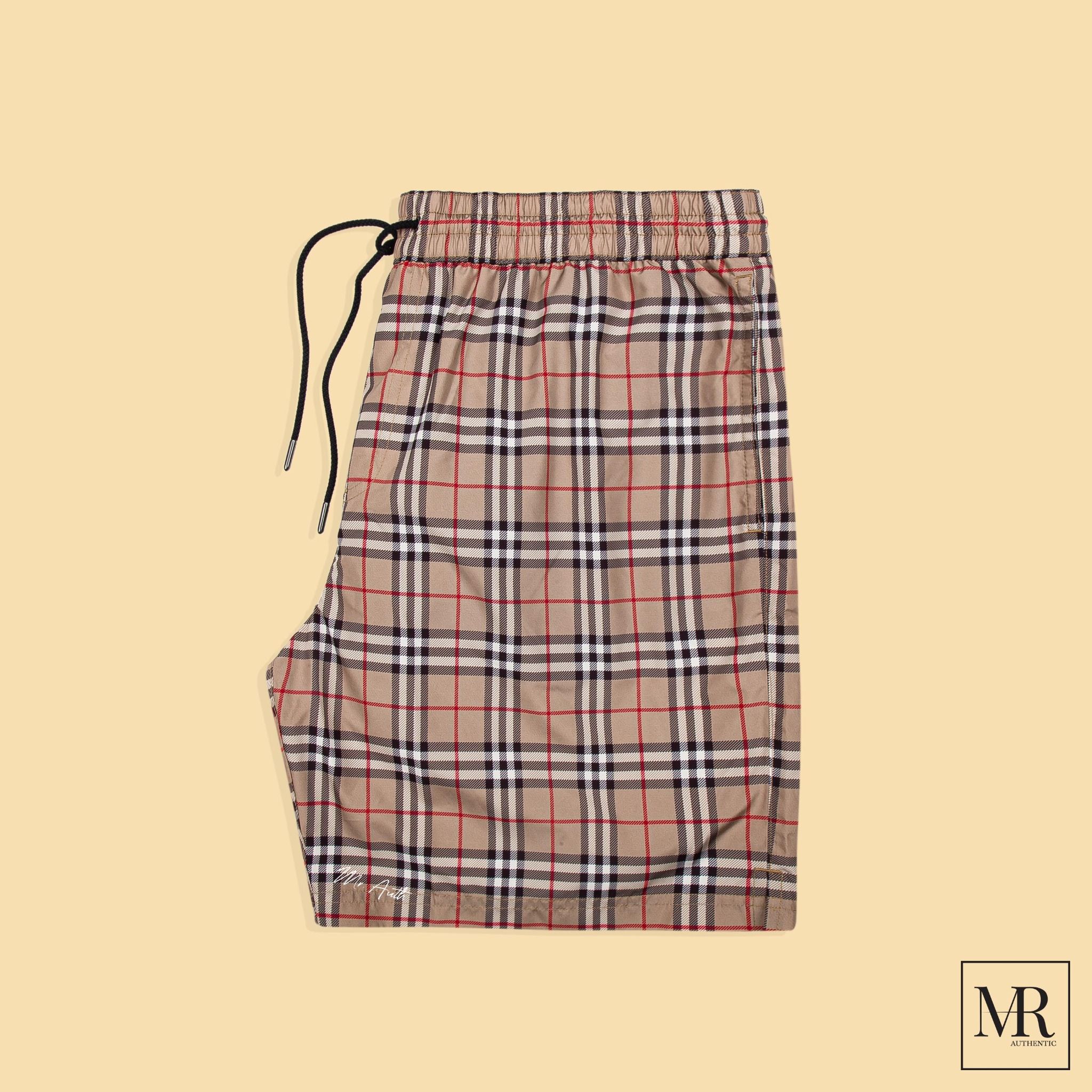 Quần Burberry Guildes House Check Swim Shorts.