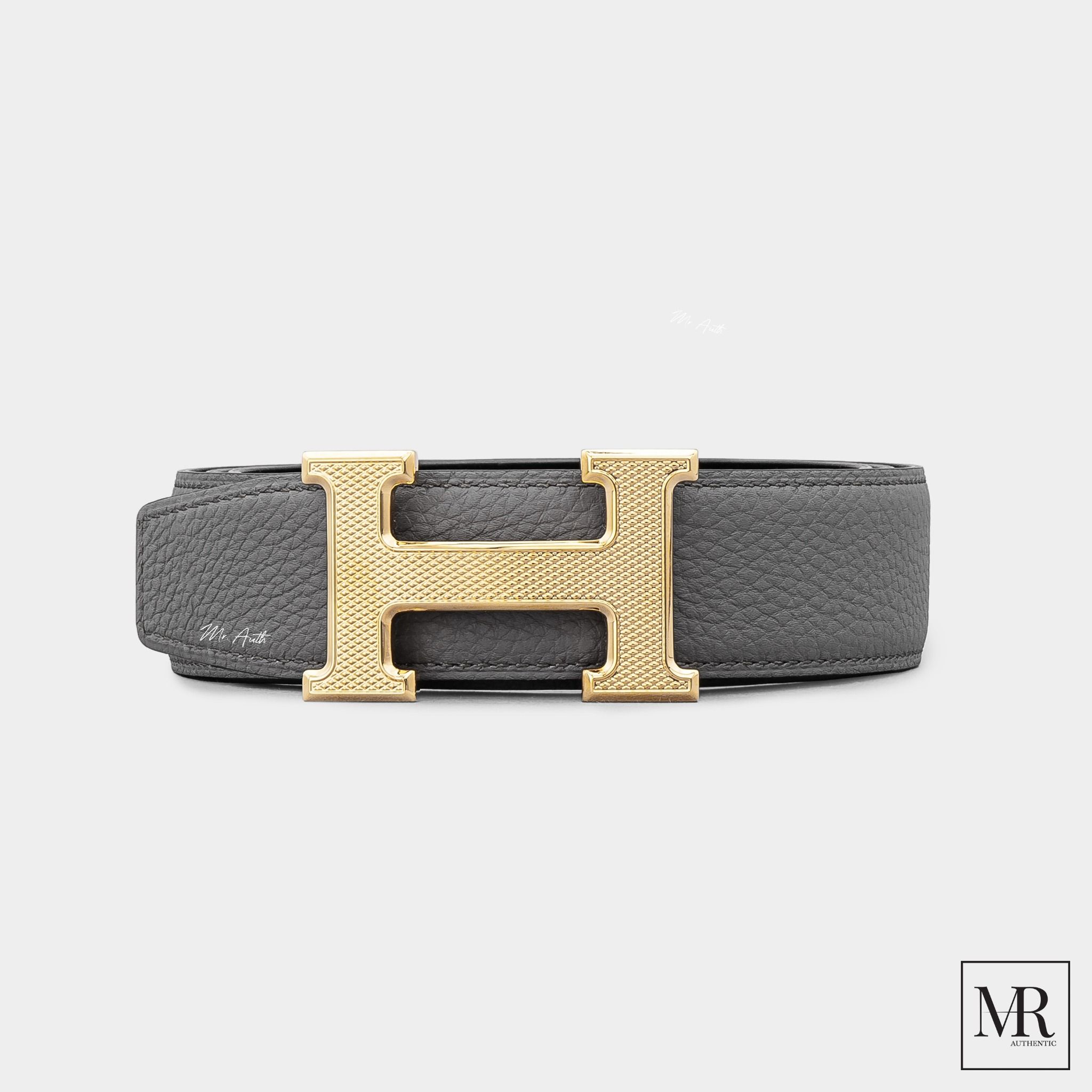 Thắt lưng Hermes Guillochee Belt Buckle & Reversible Leather Strap 32mm.