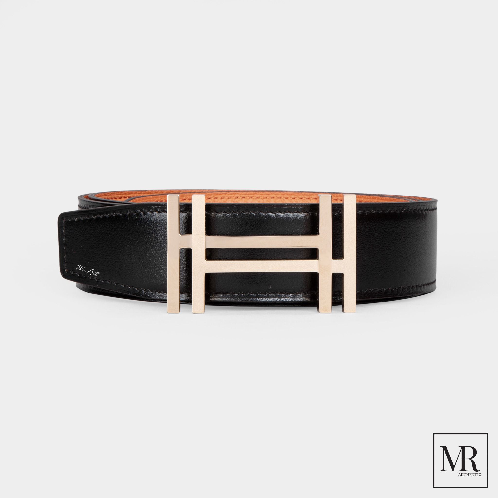 Thắt lưng Hermes Au Carre Belt Buckle & Reversible Leather Strap 32 mm.