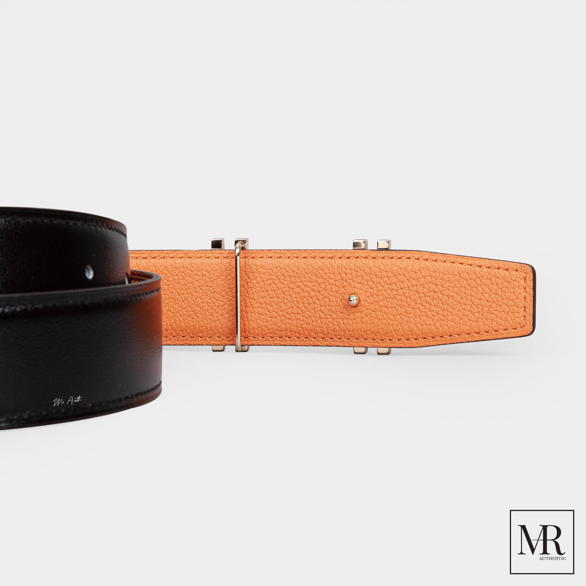 Thắt lưng Hermes Au Carre Belt Buckle & Reversible Leather Strap 32 mm.