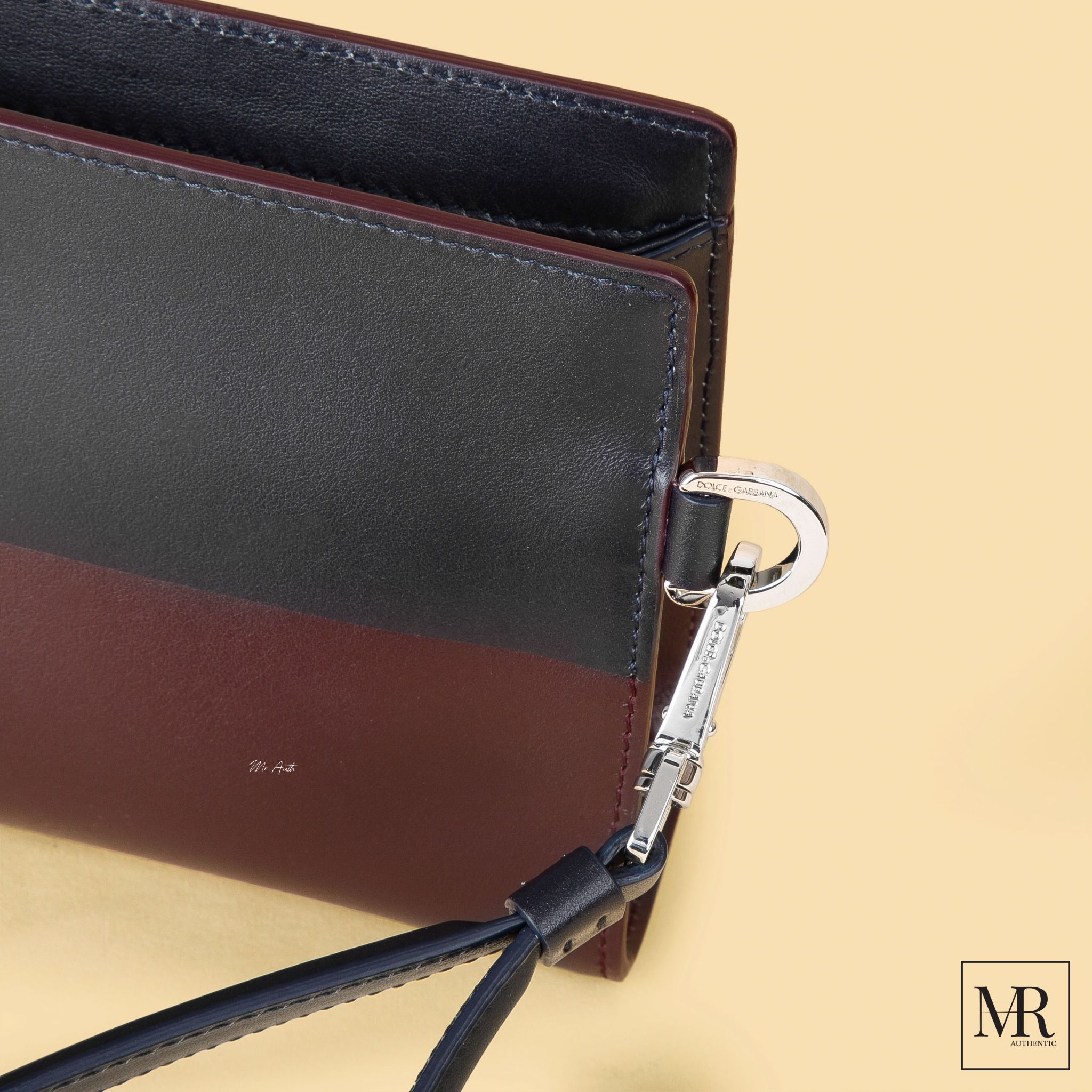 Ví Dolce & Gabbana Calfskin Monreale Clutch With Logo.