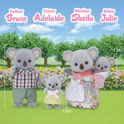  Đồ chơi búp bê Calico Critters Outback Koala Family Set 