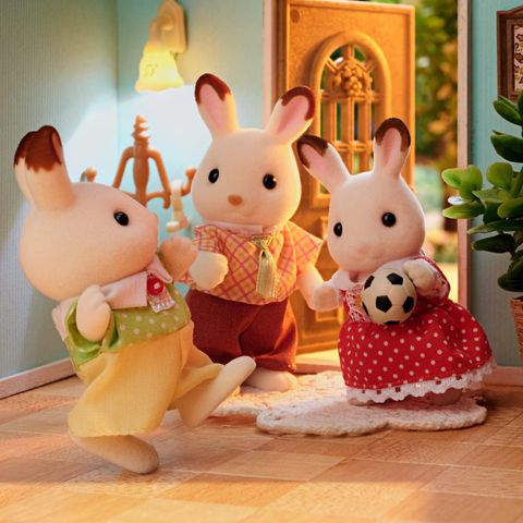  Đồ chơi búp bê gia đình thỏ Calico Critters Hopscotch Rabbit Family 