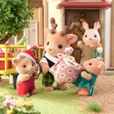  Đồ chơi búp bê gia đình tuần lộc Calico Critters Reindeer Family 