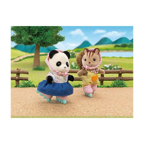  Đồ chơi Gấu trúc đạp xe Sylvanian Families Lunun Cycling Set - Panda Girl 