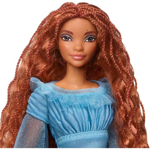  Đồ chơi búp bê Disney The Little Mermaid Ariel Fashion Doll on Land in Signature Blue Dress 