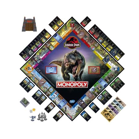  Cờ tỷ phú công viên kỷ Jura Monopoly Jurassic Park 