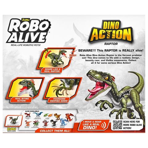  Đồ chơi mô hình Robot Khủng long Robp Alive Dino Action Pterodactyl, Raptor & T-Rex 