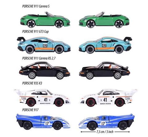  Xe Mô Hình MAJORETTE Porsche 5 Pieces Giftpack 212053172 