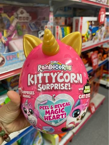  Đồ chơi Trứng thú bông bất ngờ Rainbocorns Kittycorn Surprise ZURU 