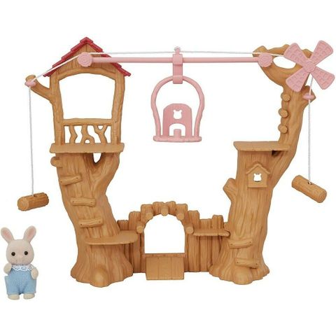  Cáp Treo Dễ Thương Sylvanian Families KO-64 Cute Ropeway Set Milk Rabbit 