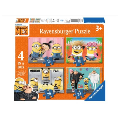  Bộ xếp hình puzzle Minions 4 bộ 12/16/20/24 RV068951 