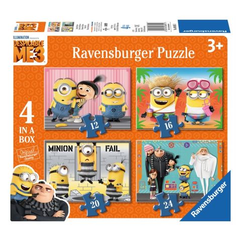  Bộ xếp hình puzzle Minions 4 bộ 12/16/20/24 RV068951 