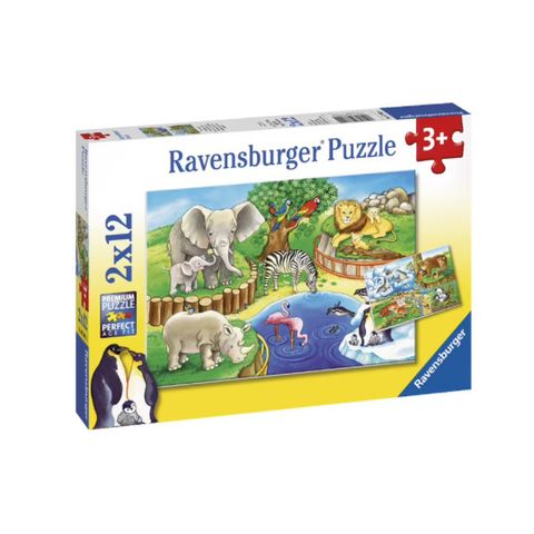  Xếp hình puzzle Thế giới động vật 2 bộ 12 mảnh Ravensburger RV07602 