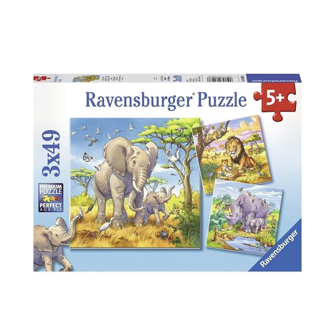  Xếp hình Puzzle Động vật Wild Animals 3x49p RV080038 