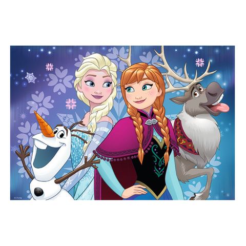  Xếp hình puzzle Anna, Elsa và những người bạn 2 bộ 24 mảnh RAVENSBURGER 