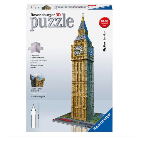  Xếp Hình Puzzle Ravensburger 3D Tháp Đồng Hồ Big Ben RV125548 