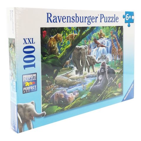  Xếp hình puzzle Jungle Families 100 mảnh RAVENSBURGER RV129706 