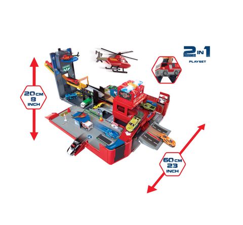  Bộ Đồ Chơi Mô Hình Cứu Hỏa DICKIE TOYS Fire City Playset 