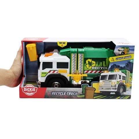  Đồ Chơi Xe Rác Dickie Toys Recycle Truck màu xanh 30cm 