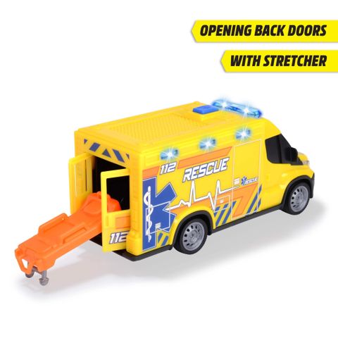  203713014 Đồ Chơi Xe Cứu Thương DICKIE TOYS Iveco Daily Ambulance 