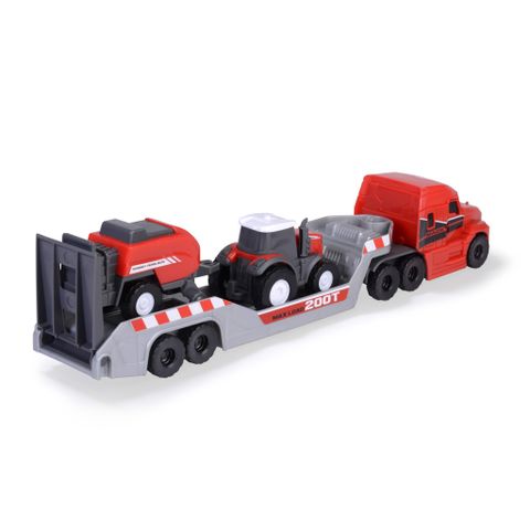  203735004 Bộ Đồ Chơi Xe Tải Nông Trại DICKIE TOYS Massey Ferguson Micro Farm Truck 