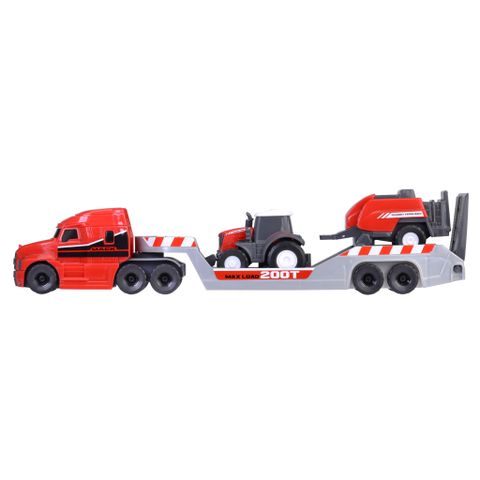  203735004 Bộ Đồ Chơi Xe Tải Nông Trại DICKIE TOYS Massey Ferguson Micro Farm Truck 