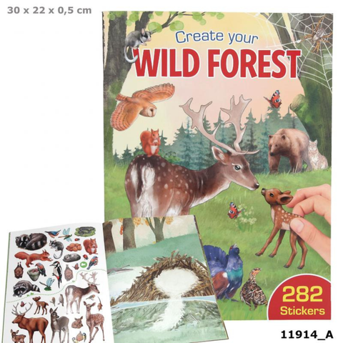  Đồ chơi sách tranh ảnh sticker Wild Forest TOPMODEL 